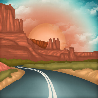 National Parks Collection Scenic Route 12 x 12 Double-Sided Scrapbook Paper by SSC Designs - 15 Pack