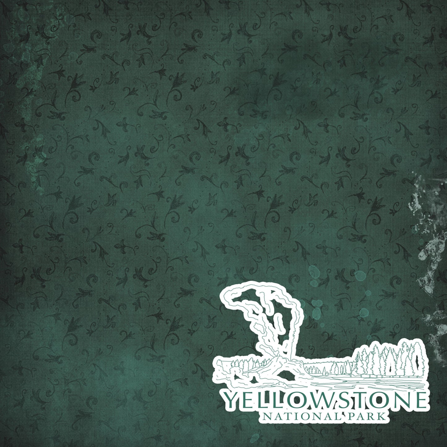 National Parks Collection Yellowstone National Park 12 x 12 Double-Sided Scrapbook Paper by SSC Designs - 15 Pack