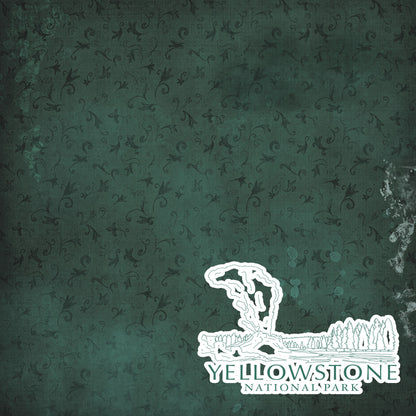 National Parks Collection Yellowstone National Park 12 x 12 Double-Sided Scrapbook Paper by SSC Designs - 15 Pack