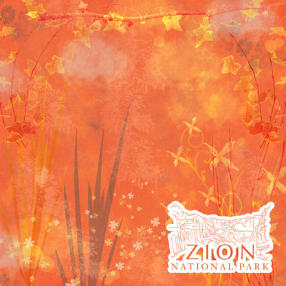 National Parks Collection Zion National Park 12 x 12 Double-Sided Scrapbook Paper by SSC Designs - 15 Pack