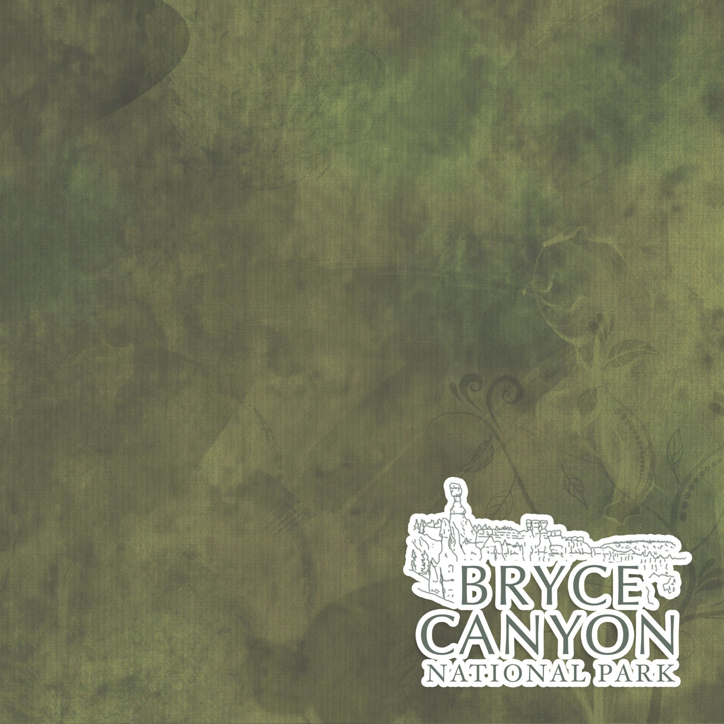 National Parks Collection Bryce Canyon National Park 12 x 12 Double-Sided Scrapbook Paper by SSC Designs - 15 Pack