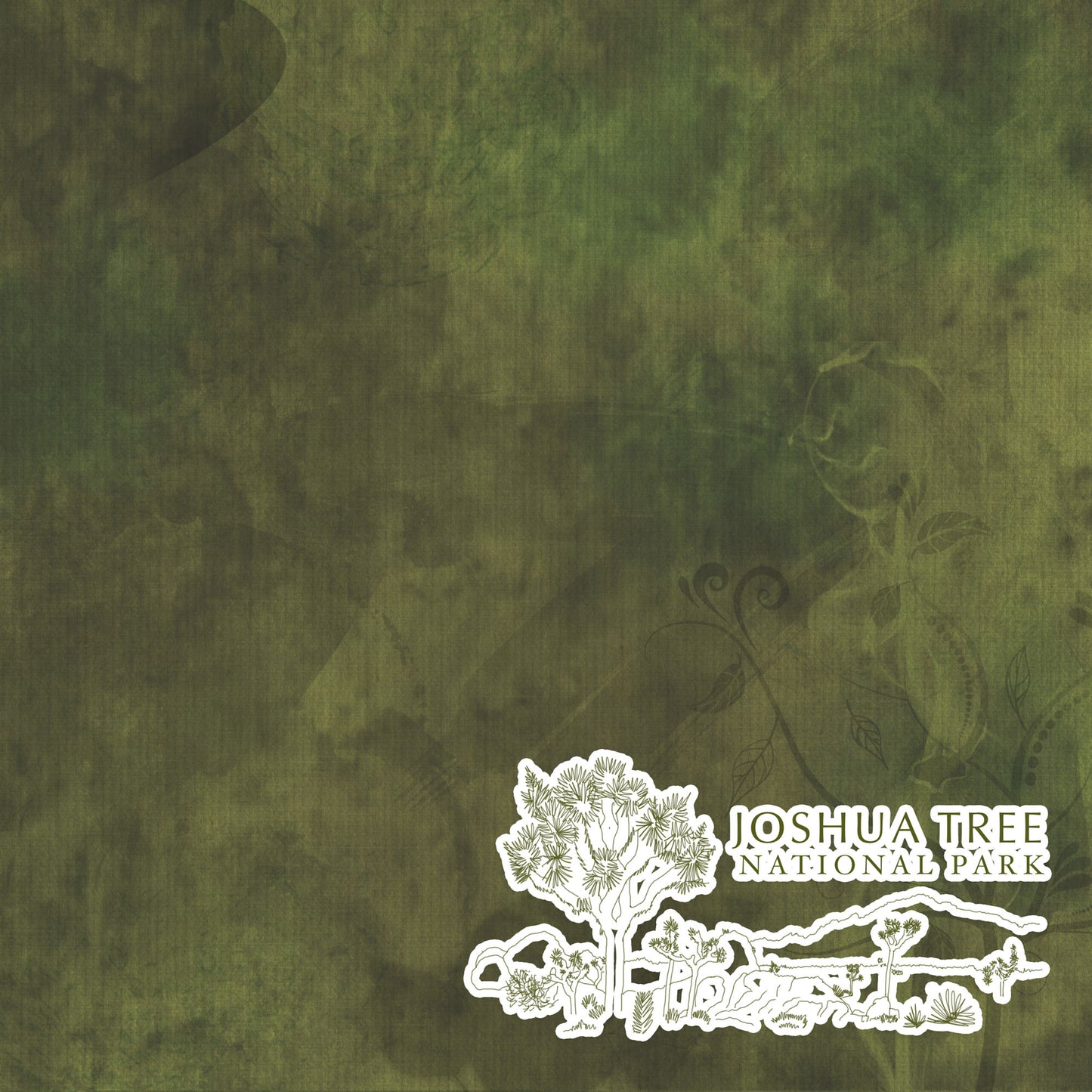 National Parks Collection Joshua Tree National Park 12 x 12 Double-Sided Scrapbook Paper by SSC Designs - 15 Pack