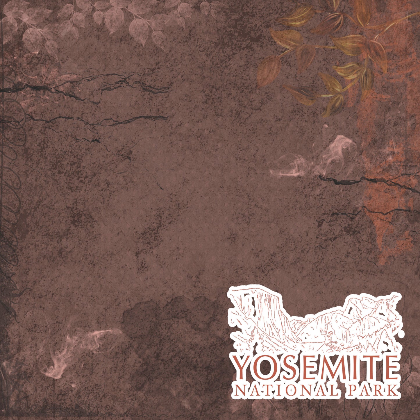 National Parks Collection Yosemite National Park 12 x 12 Double-Sided Scrapbook Paper by SSC Designs - 15 Pack