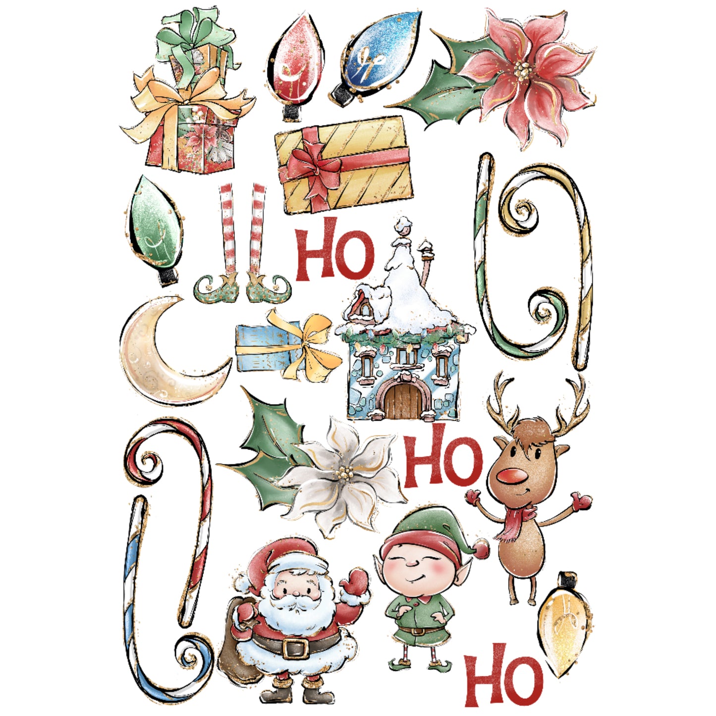 North Pole Collection Laser Cut Scrapbook Ephemera Embellishments by SSC Designs - 3 Packs