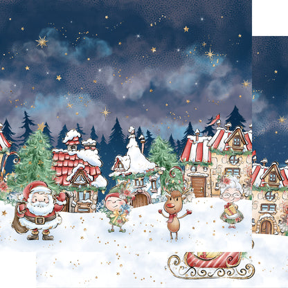 North Pole Collection Ready For Christmas 12 x 12 Double-Sided Scrapbook Paper by SSC Designs - 15 Pack