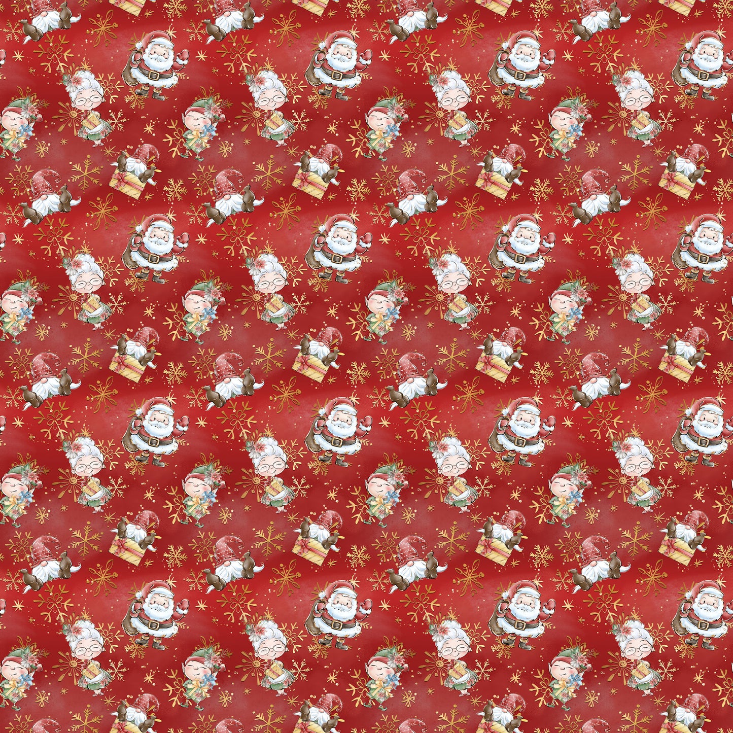 North Pole Collection Sweet Mrs. Claus 12 x 12 Double-Sided Scrapbook Paper by SSC Designs - 15 Pack
