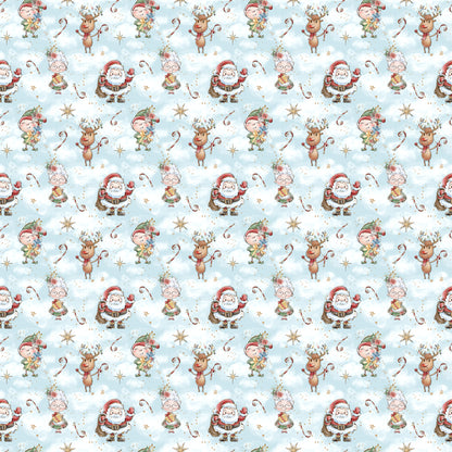 North Pole Collection Christmas Sweets 12 x 12 Double-Sided Scrapbook Paper by SSC Designs - 15 Pack