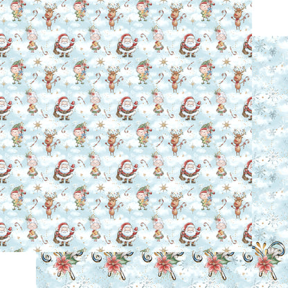 North Pole Collection Christmas Sweets 12 x 12 Double-Sided Scrapbook Paper by SSC Designs - 15 Pack