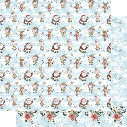 North Pole Collection Christmas Sweets 12 x 12 Double-Sided Scrapbook Paper by SSC Designs - 15 Pack