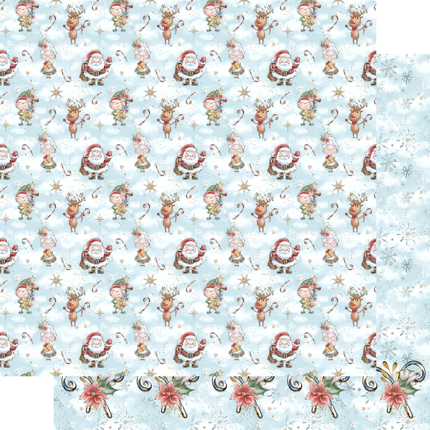 North Pole 12 x 12 Scrapbook Paper & Embellishment Kit by SSC Designs - 3 Kits