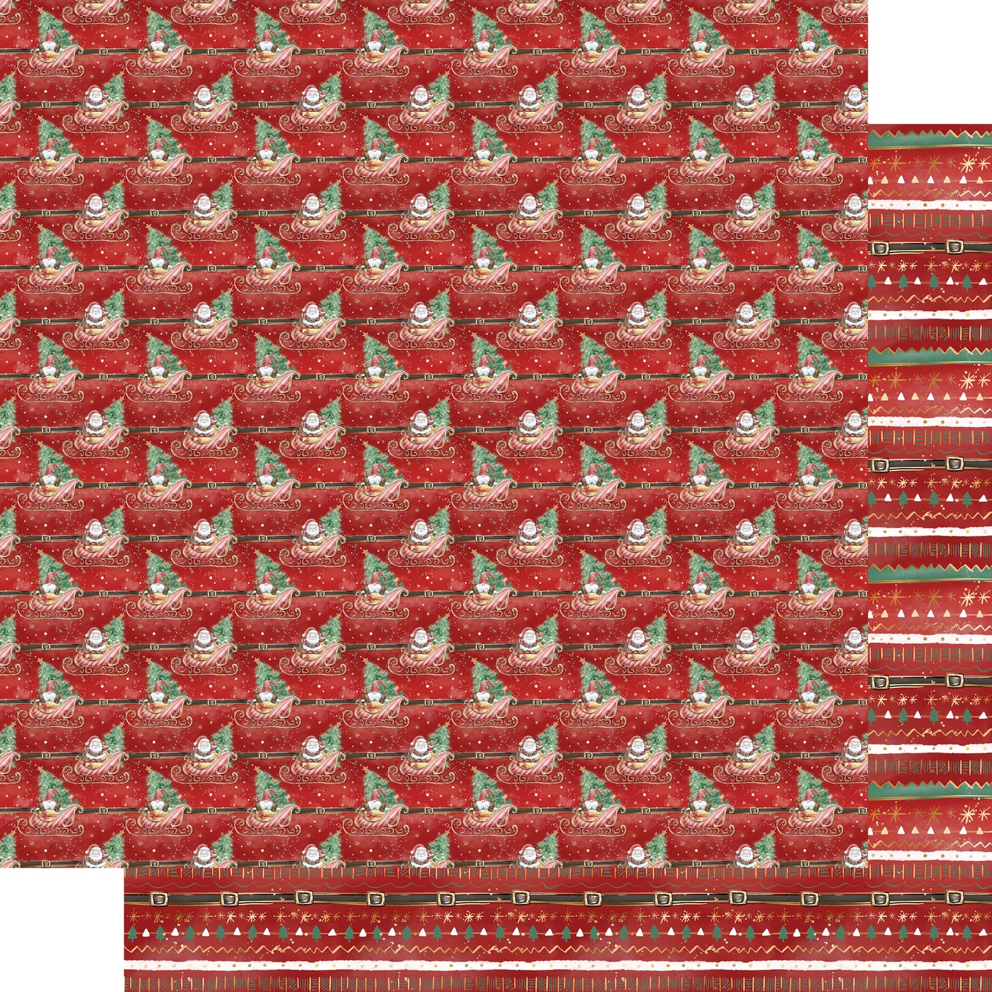 North Pole Collection Introducing Mr. Claus 12 x 12 Double-Sided Scrapbook Paper by SSC Designs - 15 Pack