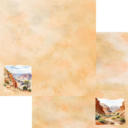 National Parks Collection Scenic Views 12 x 12 Double-Sided Scrapbook Paper by SSC Designs - 15 Pack