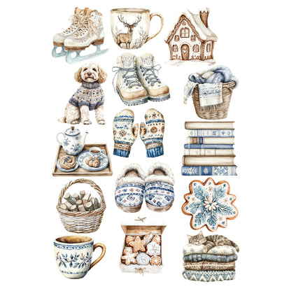 Nordic Winter Collection Laser Cut Scrapbook Ephemera Embellishments by SSC Designs - 3 Packs