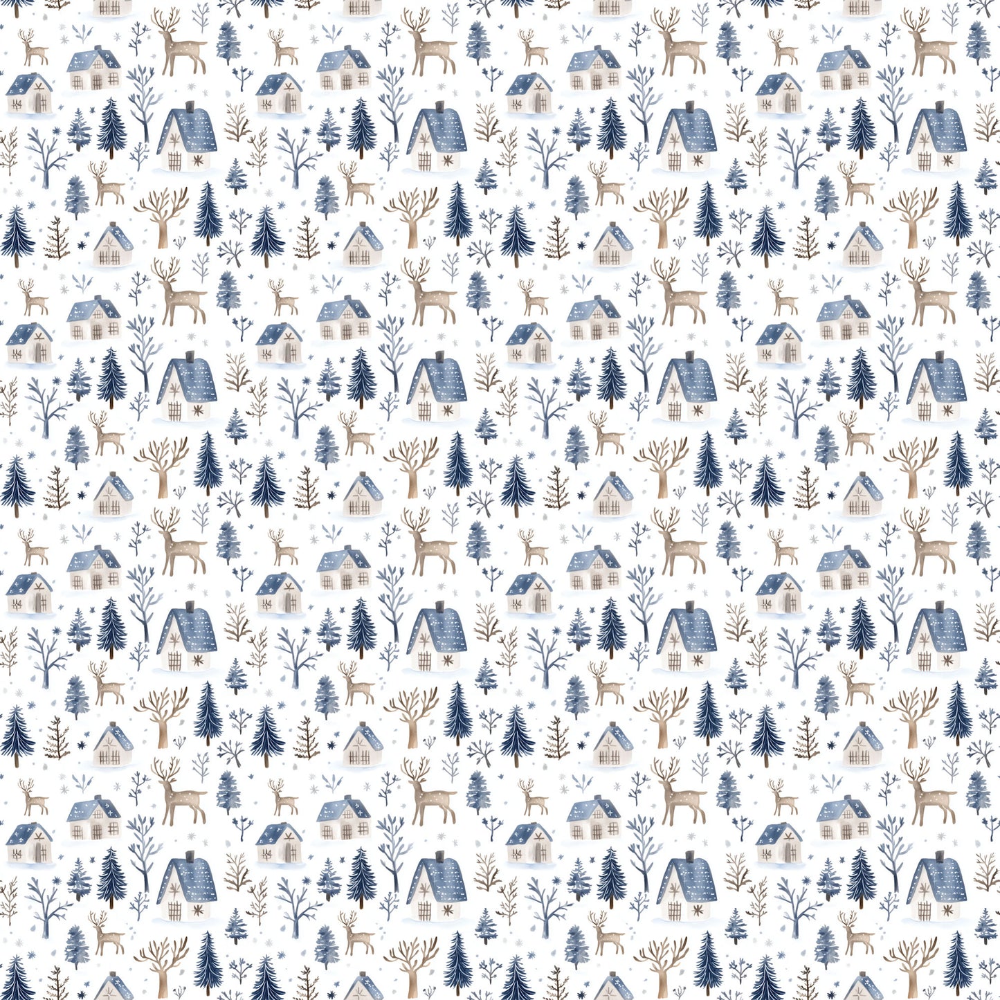 Nordic Winter Collection Nordic Nights 12 x 12 Double-Sided Scrapbook Paper by SSC Designs - 15 Pack