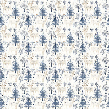 Nordic Winter Collection Frosted Pines 12 x 12 Double-Sided Scrapbook Paper by SSC Designs - 15 Pack