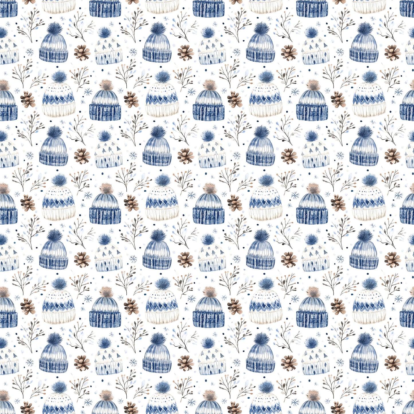 Nordic Winter Collection Icy Morning 12 x 12 Double-Sided Scrapbook Paper by SSC Designs - 15 Pack