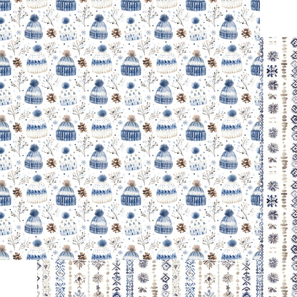 Nordic Winter Collection Icy Morning 12 x 12 Double-Sided Scrapbook Paper by SSC Designs - 15 Pack
