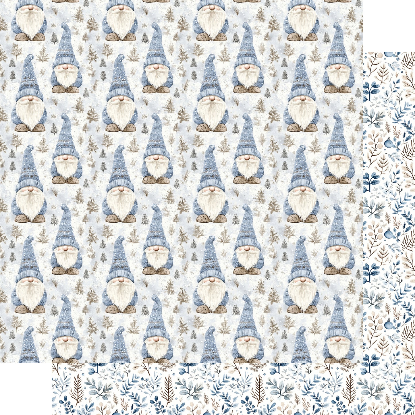 Nordic Winter Collection Winter Wonder 12 x 12 Double-Sided Scrapbook Paper by SSC Designs - 15 Pack