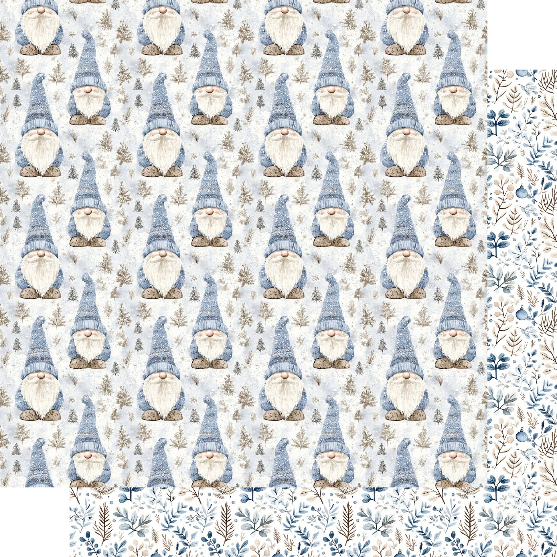 Nordic Winter Collection Winter Wonder 12 x 12 Double-Sided Scrapbook Paper by SSC Designs - 15 Pack