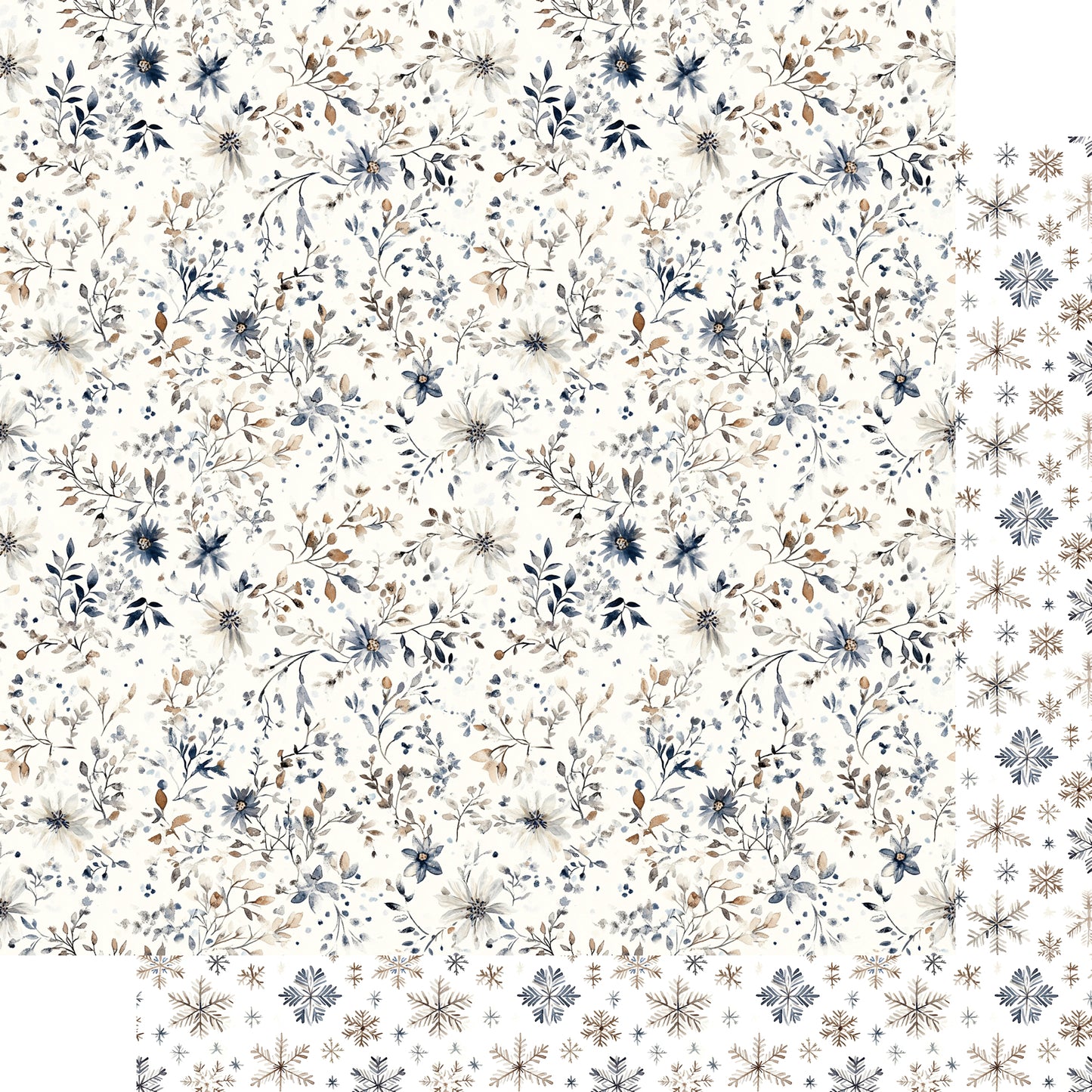 Nordic Winter Collection Glacier Mist 12 x 12 Double-Sided Scrapbook Paper by SSC Designs - 15 Pack