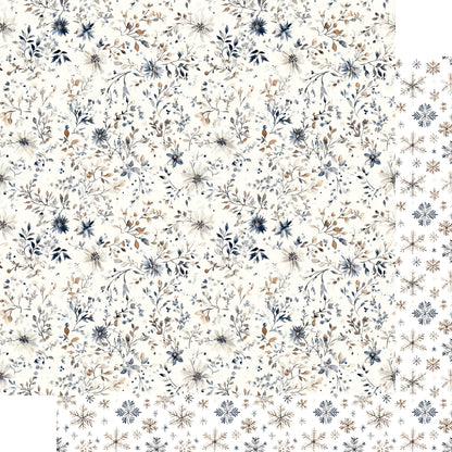 Nordic Winter Collection Glacier Mist 12 x 12 Double-Sided Scrapbook Paper by SSC Designs - 15 Pack