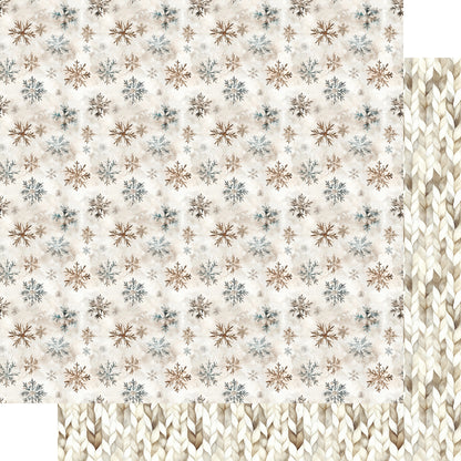 Nordic Winter Collection Silent Snowfall 12 x 12 Double-Sided Scrapbook Paper by SSC Designs - 15 Pack