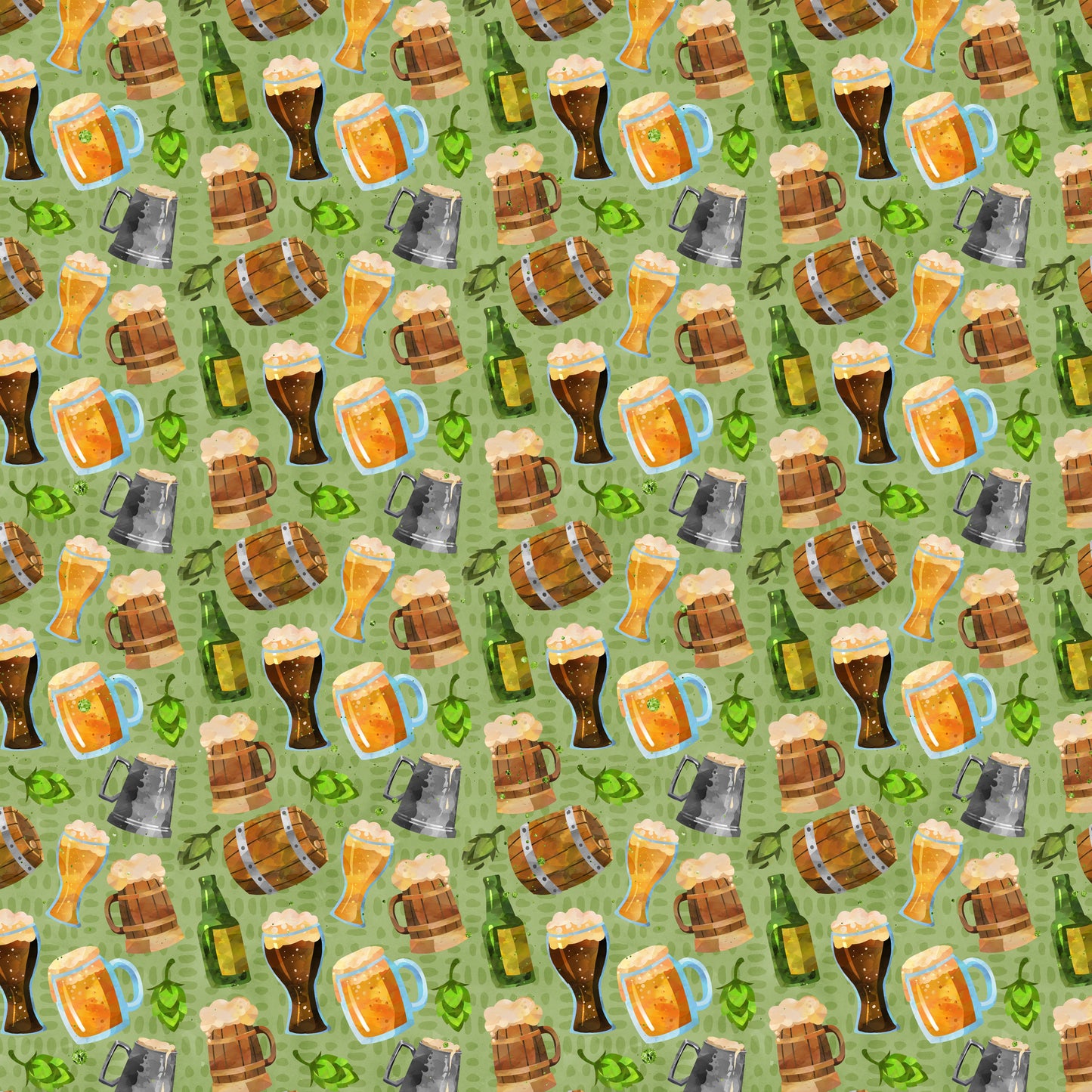 PhantasiaDesign's Oktoberfest Collection Beer Me 12 x 12 Double-Sided Scrapbook Paper - 15 Pack