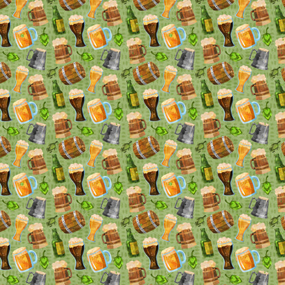 PhantasiaDesign's Oktoberfest Collection Beer Me 12 x 12 Double-Sided Scrapbook Paper - 15 Pack