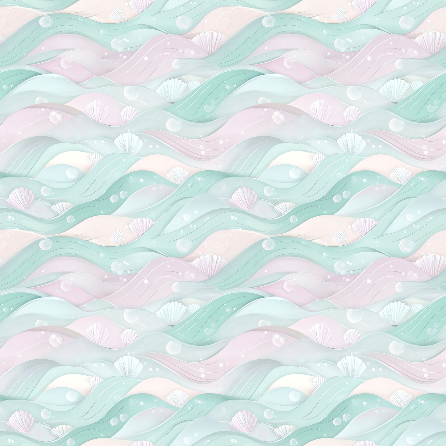 Ocean Serenity Collection Seashells 12 x 12 Double-Sided Scrapbook Paper by SSC Designs - 15 Pack