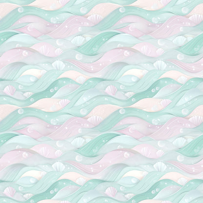 Ocean Serenity Collection Seashells 12 x 12 Double-Sided Scrapbook Paper by SSC Designs - 15 Pack