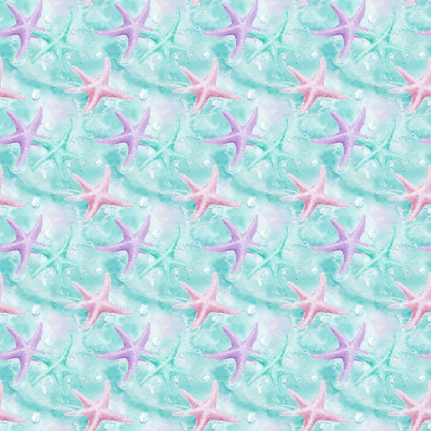 Ocean Serenity Collection Star Fish 12 x 12 Double-Sided Scrapbook Paper by SSC Designs - 15 Pack