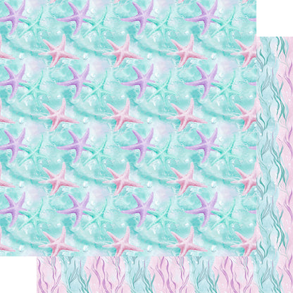 Ocean Serenity Collection Star Fish 12 x 12 Double-Sided Scrapbook Paper by SSC Designs - 15 Pack