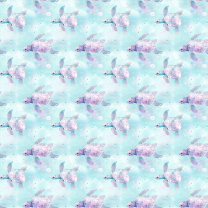 Ocean Serenity Collection Sea Turtles 12 x 12 Double-Sided Scrapbook Paper by SSC Designs - 15 Pack