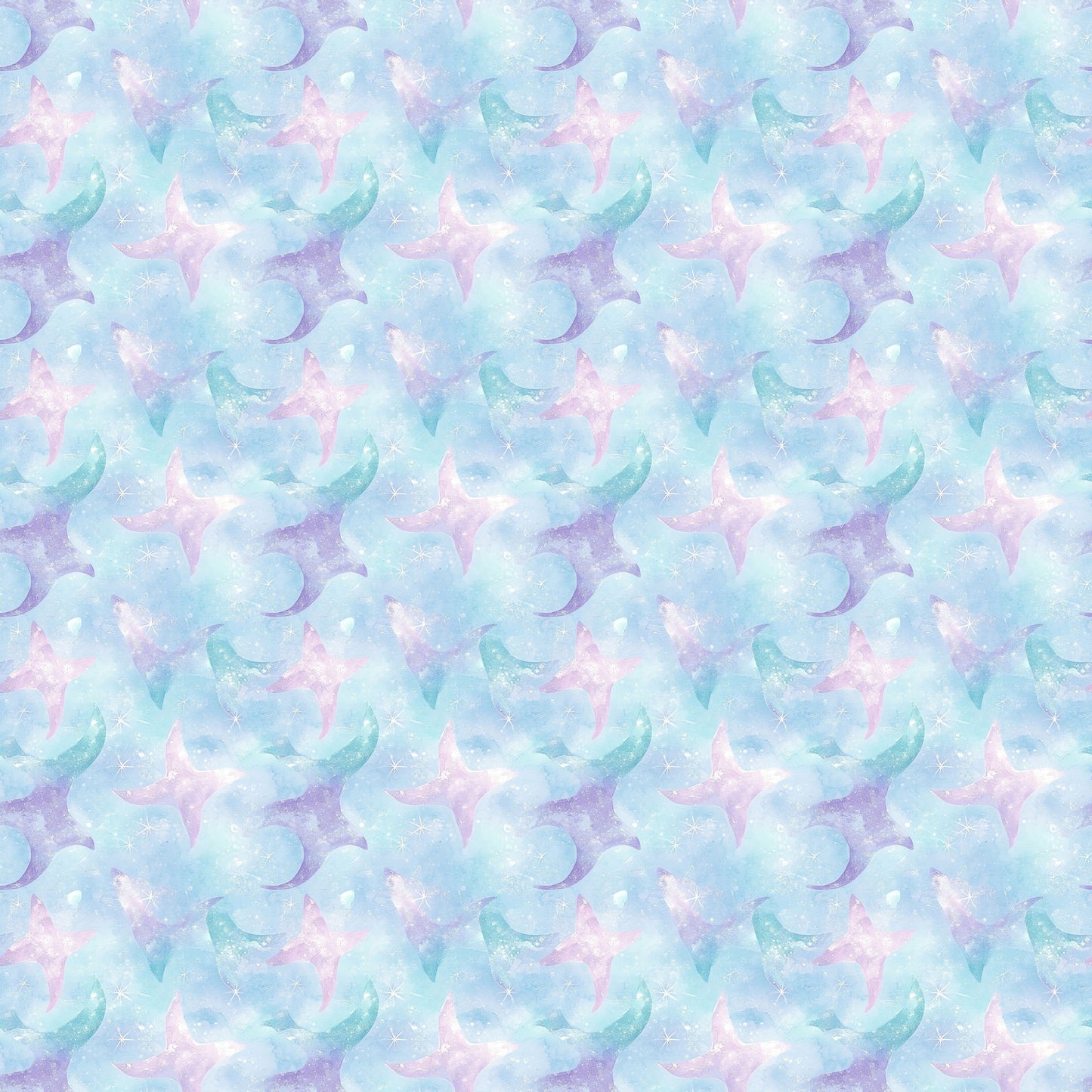 Ocean Serenity Collection Sea Turtles 12 x 12 Double-Sided Scrapbook Paper by SSC Designs - 15 Pack