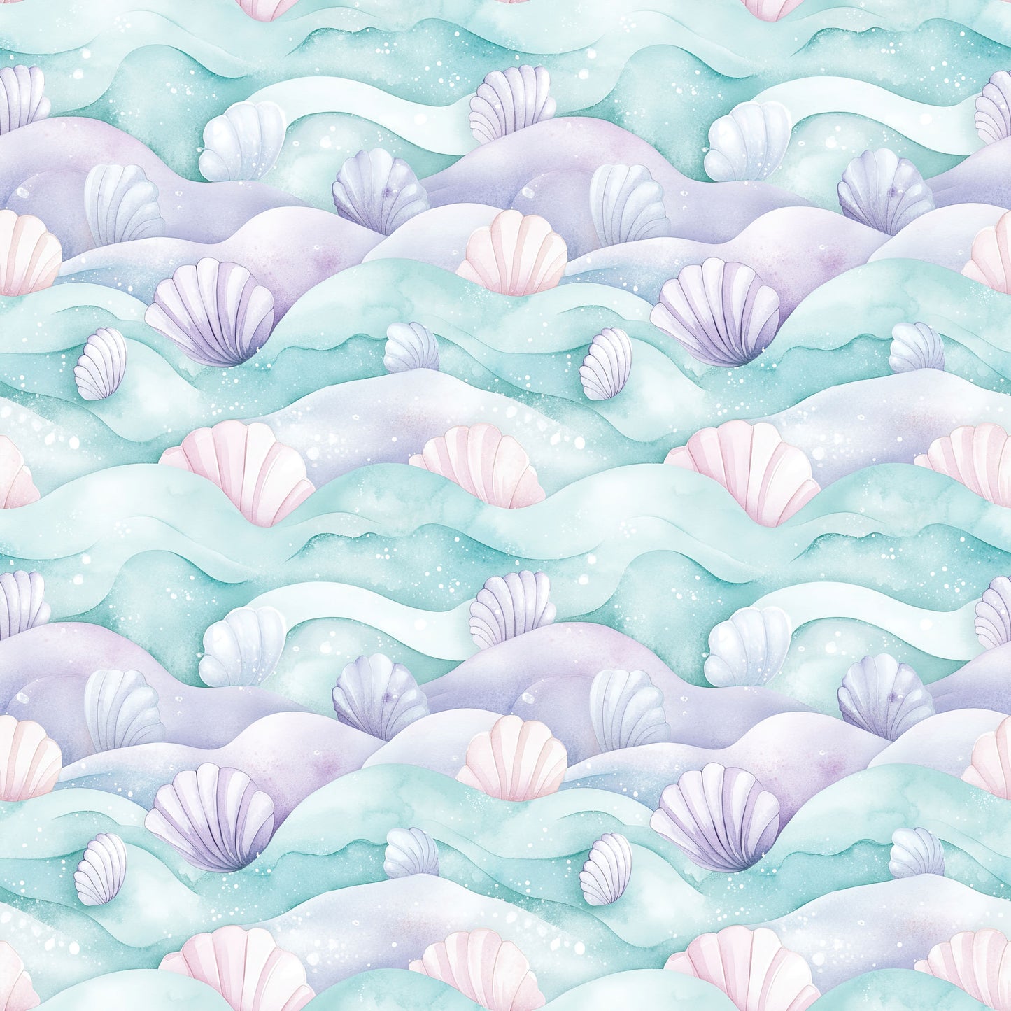 Ocean Serenity Collection Waves 12 x 12 Double-Sided Scrapbook Paper by SSC Designs - 15 Pack