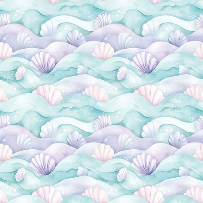 Ocean Serenity Collection Waves 12 x 12 Double-Sided Scrapbook Paper by SSC Designs - 15 Pack