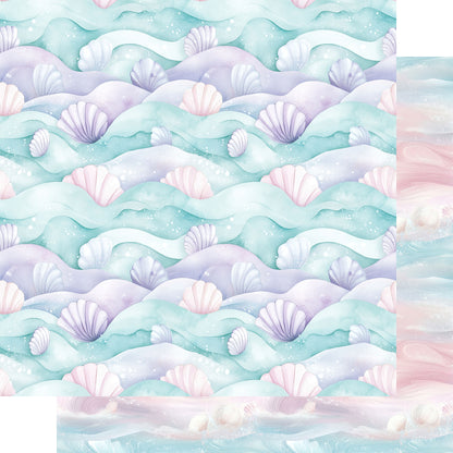 Ocean Serenity Collection Waves 12 x 12 Double-Sided Scrapbook Paper by SSC Designs - 15 Pack