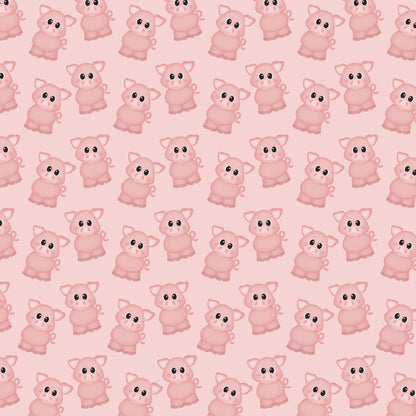 On The Farm Collection Little Piggies 12 x 12 Double-Sided Scrapbook Paper by SSC Designs - 15 Pack