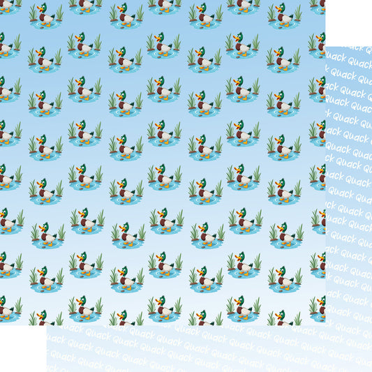 On The Farm Collection Just Ducky 12 x 12 Double-Sided Scrapbook Paper by SSC Designs - 15 Pack