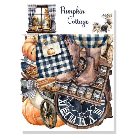 Pumpkin Cottage Collection Laser Cut Scrapbook Ephemera Embellishments by SSC Designs - 3 Packs