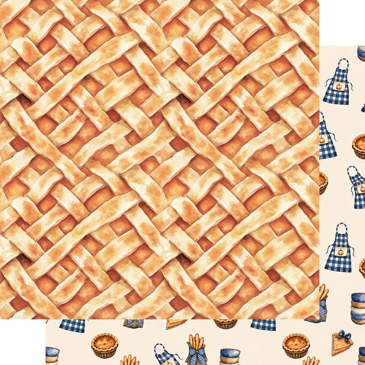 Pumpkin Cottage Collection Pumpkin Spiced 12 x 12 Double-Sided Scrapbook Paper by SSC Designs - 15 Pack