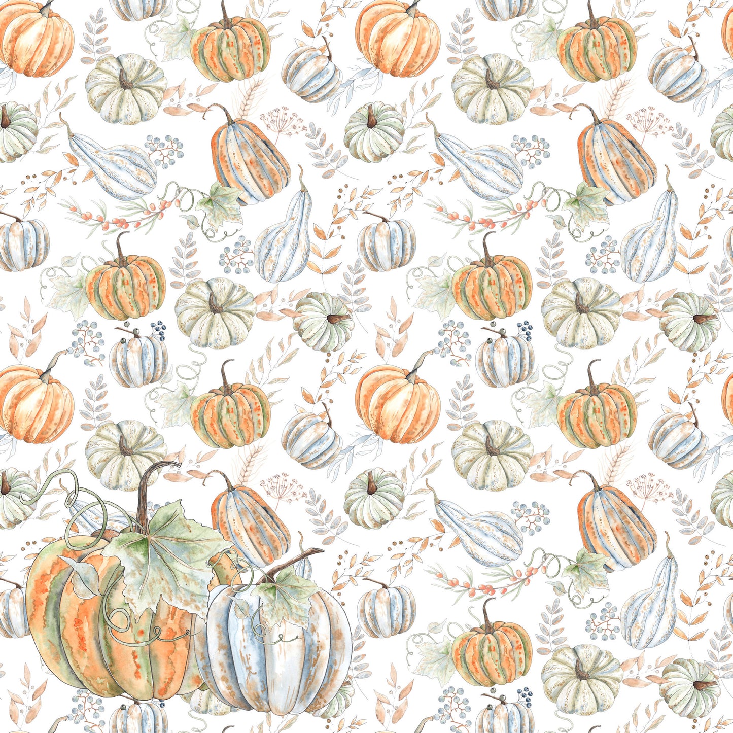 Pumpkin Patch Collection Pumpkin Harvest 12 x 12 Double-Sided Scrapbook Paper - 15 Pack