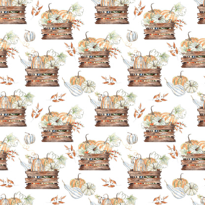 Pumpkin Patch Collection Pumpkin Harvest 12 x 12 Double-Sided Scrapbook Paper - 15 Pack