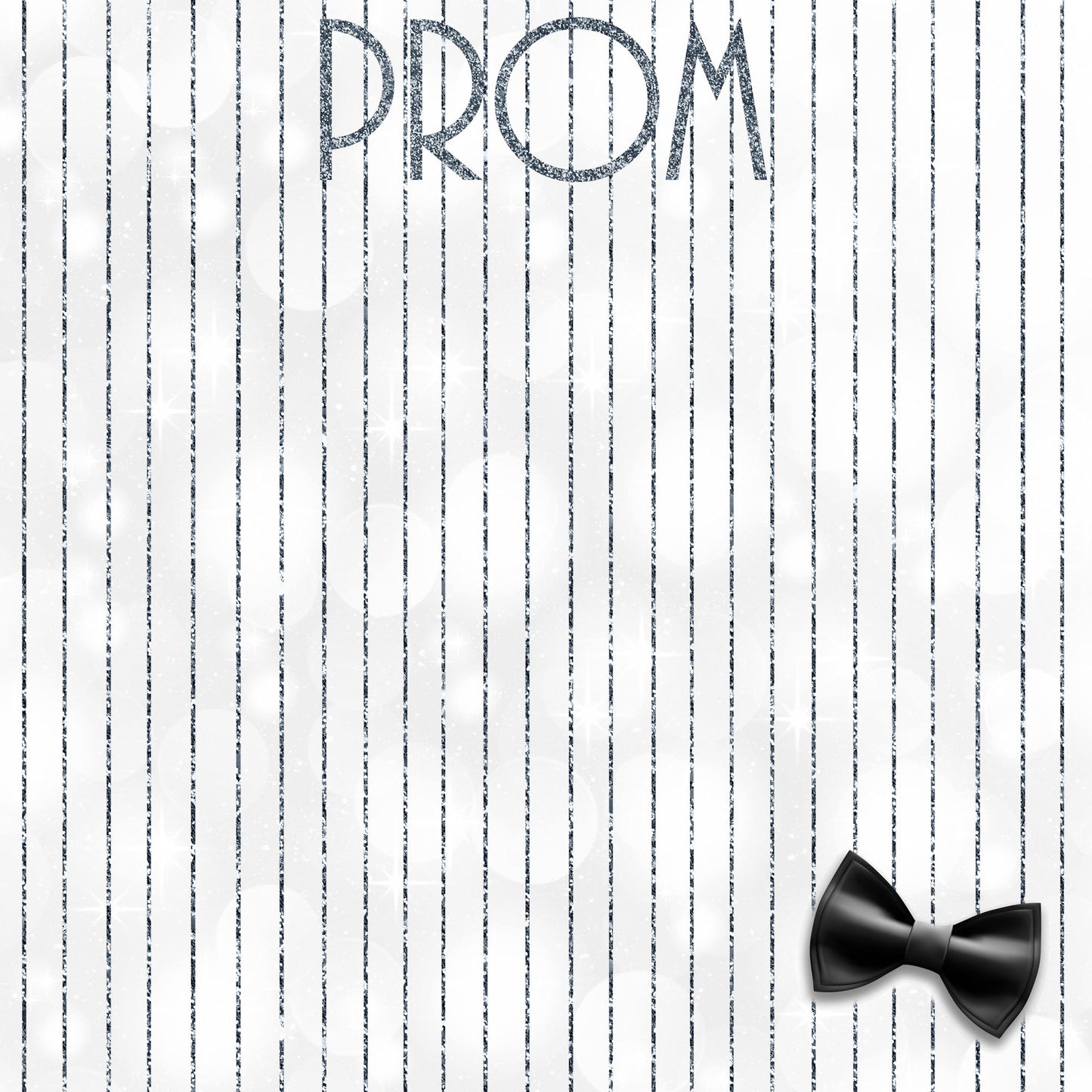 Prom Night Collection Bow Tie 12 x 12 Double-Sided Scrapbook Paper by SSC Designs - 15 Pack