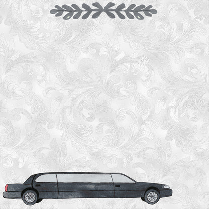 Prom Collection Limo Ride 12 x 12 Double-Sided Scrapbook Paper - 15 Pack