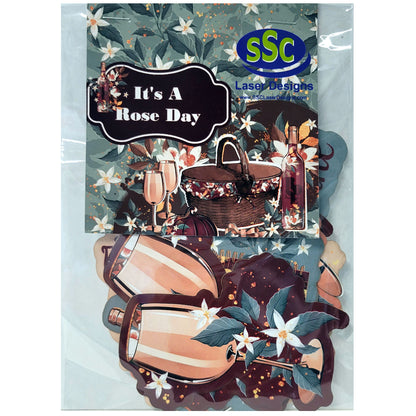 Frou Frou's It's A Rose Day 12 x 12 Scrapbook Paper Pack & Embellishment Kit - 3 Kits