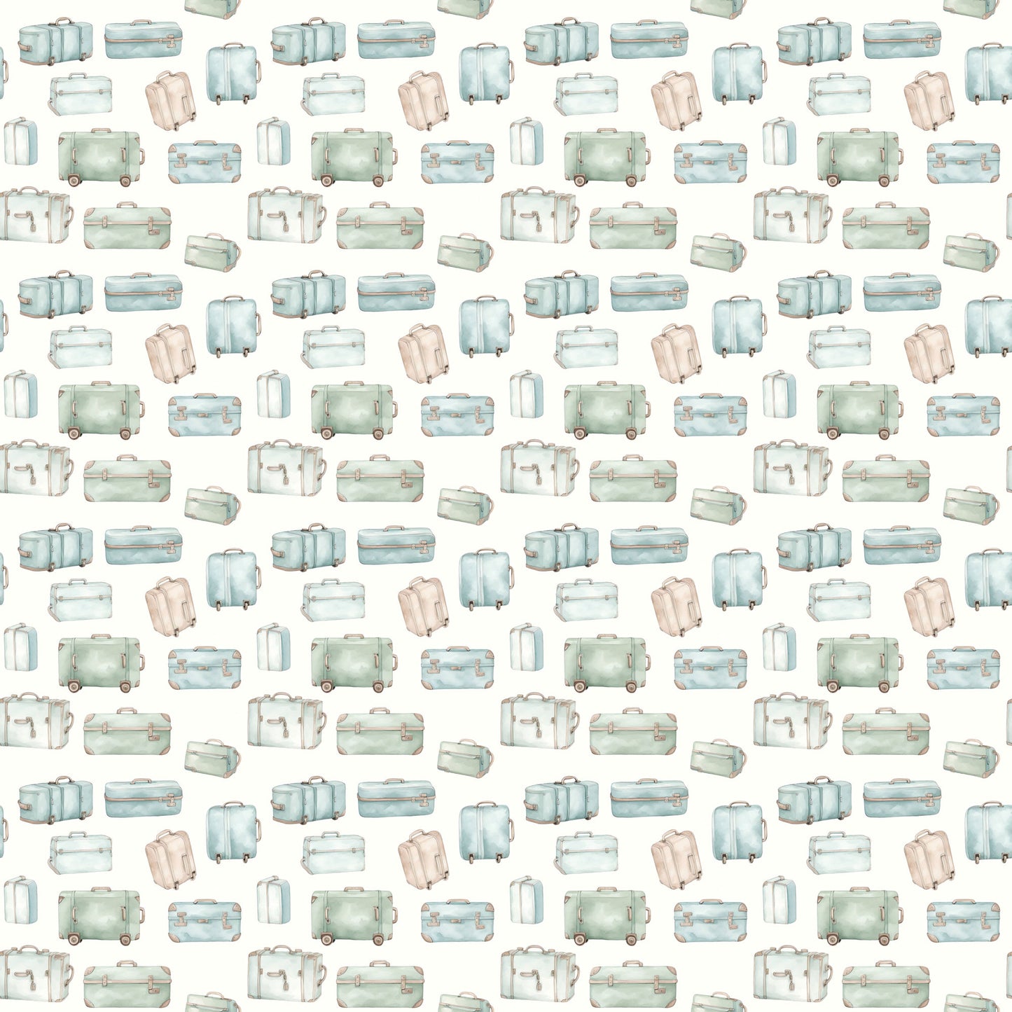 Retro Travel Collection Pack Your Bags 12 x 12 Double-Sided Scrapbook Paper by SSC Designs - 15 Pack