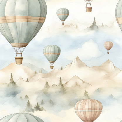 Retro Travel Collection Balloon Life 12 x 12 Double-Sided Scrapbook Paper by SSC Designs - 15 Pack