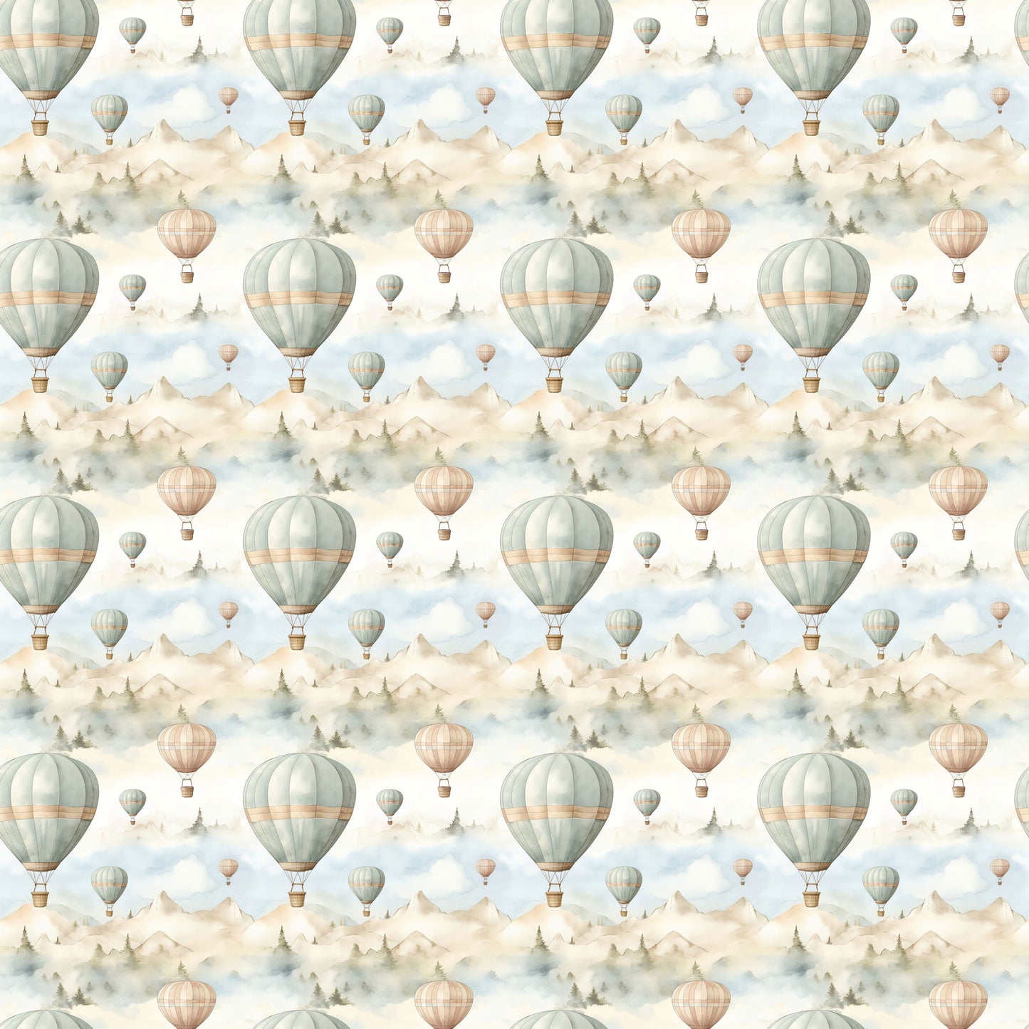 Retro Travel Collection Balloon Life 12 x 12 Double-Sided Scrapbook Paper by SSC Designs - 15 Pack
