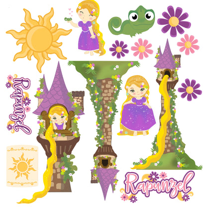 Rapunzel 12 x 12 Scrapbook Paper Pack & Embellishment Kit - 3 Kits